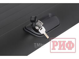 Крышка кузова для Mitsubishi L200 2024+, роллета раздвижная, алюминиевая, черная 1550x1533 мм Риф ZM53B