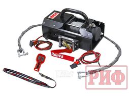 Лебёдка переносная 4500U c малой площадкой, стальной трос Риф EWX4500U-KIT2