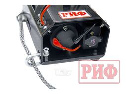 Лебёдка переносная 4500U c малой площадкой, стальной трос Риф EWX4500U-KIT2