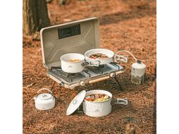 Набор посуды туристический 4 в 1, керамическое покрытие, (с чайником) Naturehike CNK2450CF013-47W