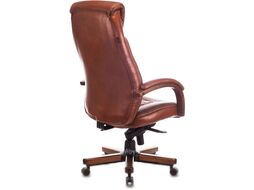 Кресло офисное Бюрократ T-9924 WALNUT (светло-коричневый Leather Eichel)