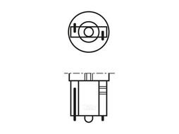 Комплект ламп накаливания 1.2W W2X4,6d (в блистере) BOSCH 1987301024