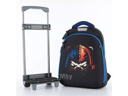 Школьный рюкзак Ecotope Kids Шлем / 057-540T-13-CLR (черный)