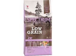Сухой корм для кошек Spectrum Low Grain для стерилизованных кошек с лососем, анчоусом, клюквой (12кг)