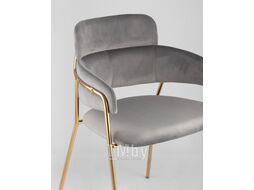 Стул Stool Group Полин / FDC6085 LIGHT GREY FUT-79 (вельвет светло-серый)