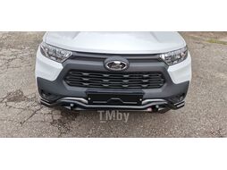 Бампер силовой передний Lada Niva Travel 2021-2024 с защитой радиатора Риф RIF123-10076