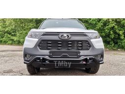 Бампер силовой передний Lada Niva Travel 2021-2024 с защитой радиатора Риф RIF123-10076