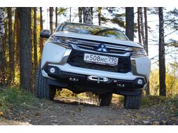 Бампер силовой передний Mitsubishi Pajero Sport 2015-2020 под площадку для лебёдки RIFPS3-33003 Риф RIFPS3-10070