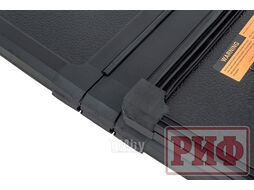 Крышка кузова для Mitsubishi L200 2024+, трёхсекционная 1545x1600/1550 мм, алюминиевая, черная Риф ZT53B