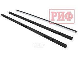 Крышка кузова для Mitsubishi L200 2024+, трёхсекционная 1545x1600/1550 мм, алюминиевая, черная Риф ZT53B