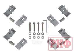 Крышка кузова для Mitsubishi L200 2024+, трёхсекционная 1545x1600/1550 мм, алюминиевая, черная Риф ZT53B