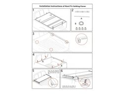 Крышка кузова для Mitsubishi L200 2024+, трёхсекционная 1545x1600/1550 мм, алюминиевая, черная Риф ZT53B
