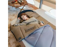 Мешок спальный Sunny Day PL02 U250, (190+30)х80 см, (левый) (ТК: +8C), серо-голубой Naturehike CNK2550WS028-U250DBLB