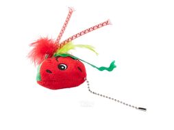 Игрушка для кошек Mr. Kranch Арбузик с кошачьей мятой и перышками / MKR542359 (красный)