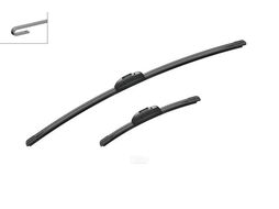 Комплект щеток стеклоочистителя 2шт. AerotwinRetro AR128S 650/300mm (крепл.крючок) MITSUBISHI Colt 04-12 /NISSAN Note 13- BOSCH 3397014128