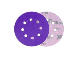 Диск абразивный CERAMIC PLUS, 125 мм, 8 отв. Р80 (50 шт) FORMEL 93823125080