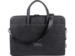 Сумка для ноутбука Defender Trendy 15-16 PU кожа черный, карман,(26130)