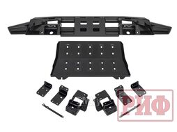 Бампер силовой передний Mitsubishi Pajero Sport 2015-2020 с защитой радиатора Риф RIFPS3-10076