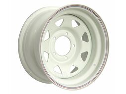 Диск усиленный УАЗ стальной белый 5x139,7 7xR16 d110 ET0 (треуг. мелкий) OFF-ROAD Wheels 1670-53910WH-0A17