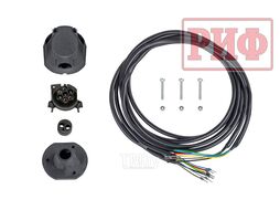 Калитка с фаркопом в штатный задний бампер Toyota Land Cruiser 200 2008-2015 под штатное колесо Риф RIF200-80001
