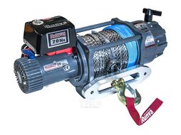Лебёдка электрическая 12V 20000 lbs влагозащищенная, синтетический трос RUNVA EWB20000USR