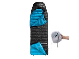 Мешок спальный Ultralight CW400 M, 210х75 см, (правый) (ТК: +5C), черный Naturehike NH18C400-D-BLM