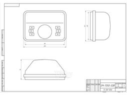 Фара комбинированного света 50W LED Риф SM-7050-SDB