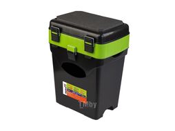 Ящик рыболовный зимний FishBox (10л) зеленый Helios 156316