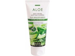 Пенка для умывания Jigott Natural очищающая с алоэ (180мл)