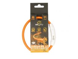 Ошейник Duvo Plus 1270009/DV (нейлоновый, светящийся, оранжевый)