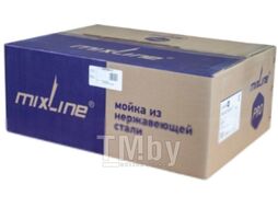 Мойка кухонная со смесителем Mixline Pro 552104 (черный графит, с сифоном)