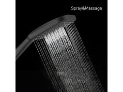 Лейка ручного душа Milardo 3F Ideal Spa ILS3FBSM18 (черный матовый)