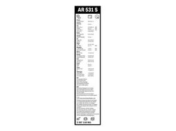 Комплект щеток стеклоочистителя 2шт. AerotwinRetro AR531S 530/450mm (крепл. крючок) BOSCH 3397118901