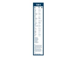 Комплект щеток стеклоочистителя 2шт. TwinSpoiler 728S 550/475mm BOSCH 3397001728
