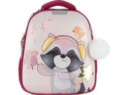 Школьный рюкзак Ecotope Kids Енот / 057-540Y-16-CLR (фуксия)