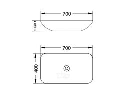 Умывальник со смесителем Lauter 21886 + Moon 21СK81691C + сифон 21635CH + дон.клапан 21190CH (хром)