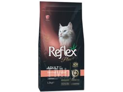 Сухой корм для кошек Reflex Plus Hairball Выведение шерсти с лососем и курицей (1.5кг)