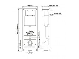 Унитаз подвесной с инсталляцией Saniteco KW-99046 + Berges АТОМ 410 040333 (с кнопкой)