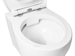 Унитаз подвесной с инсталляцией Saniteco KW-99046 + Berges АТОМ 410 040333 (с кнопкой)