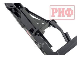 Бампер силовой задний Toyota Land Cruiser 76 2007+ с квадратом под фаркоп и фонарями Риф RIF076-21150