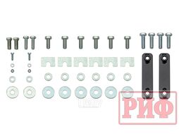 Бампер силовой задний Toyota Land Cruiser 76 2007+ с квадратом под фаркоп и фонарями Риф RIF076-21150