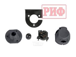 Бампер силовой задний Toyota Land Cruiser 76 2007+ с квадратом под фаркоп и фонарями Риф RIF076-21150