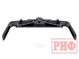 Бампер силовой задний Toyota Land Cruiser 76 2007+ с квадратом под фаркоп и фонарями Риф RIF076-21150