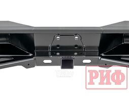 Бампер силовой задний Toyota Land Cruiser 76 2007+ с квадратом под фаркоп и фонарями Риф RIF076-21150