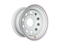 Диск усиленный УАЗ стальной белый 5x139,7 8xR15 d110 ET-19 OFF-ROAD Wheels 1580-53910WH-19