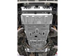 Защита радиатора, картера, РК, КПП для Toyota Land Cruiser Prado 150TX, бенз., алюм. 8 мм Falcon 8119381584A