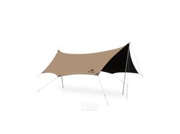 Тент кемпинговый 5,5х4,65 м., коричневый, блэкаут Naturehike CNK2350WS015-DBRV550