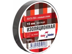 Изолента Klebebander ПВХ 15ммx10м / TIK556T (черный)