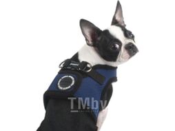 Шлея-жилетка для животных Puppia Soft Vest / PAHA-AH305-RB-XS (синий/черная окантовка)