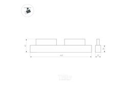 Трековый светильник Arlight MAG-ORIENT-LASER-L465-16W Warm3000 WH 24deg / 035851